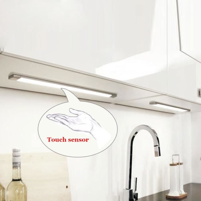 1 2 3pcs Blanc Cuisine Sous Armoire Lumieres 12 Del Capteur De