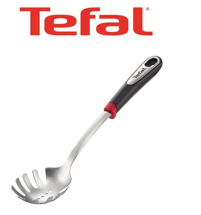 TEFAL Cuillère à pâtes en inox Ingenio - Noir et gris