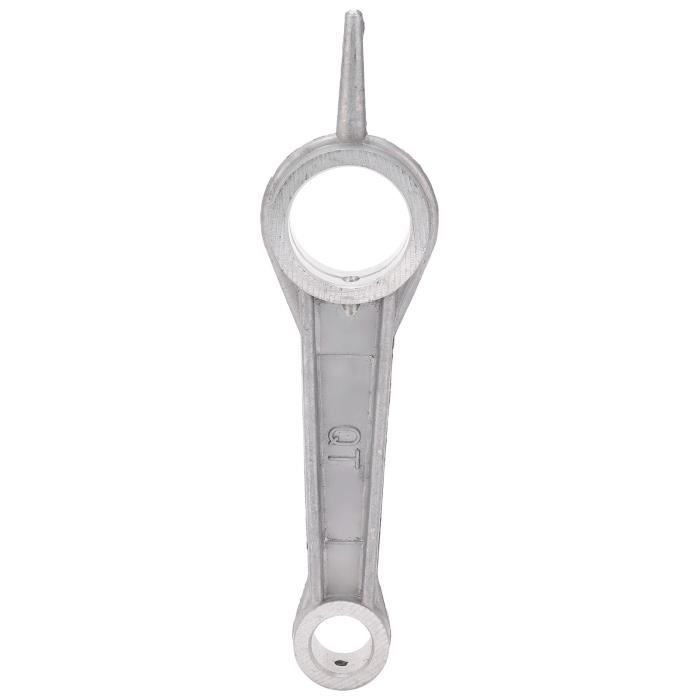 TMISHION bielle de compresseur d'air Accessoires de piston de compresseur d'air de double trou de fonte d'aluminium de vilebrequin