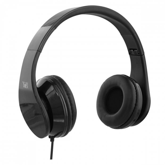 TNB STREAM - Casque stéréo pliable - noir