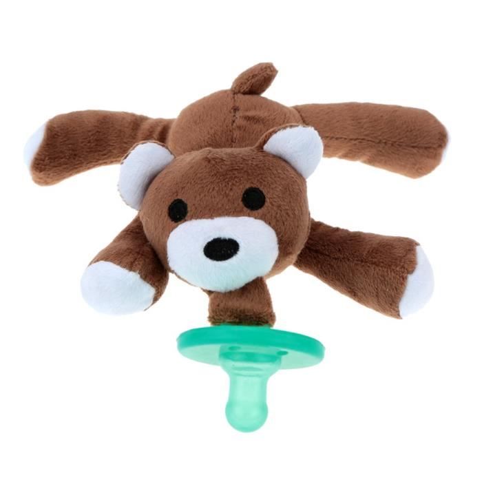 Sucettes Dessin Anime Mignon Bebe Nourrisson Mamelons Silicone Avec Animal En Peluche Cdiscount Puericulture Eveil Bebe