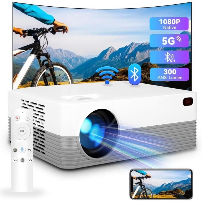 Mini Vidéoprojecteur Pour Téléphone Portable, Projecteur Full Hd 1080P