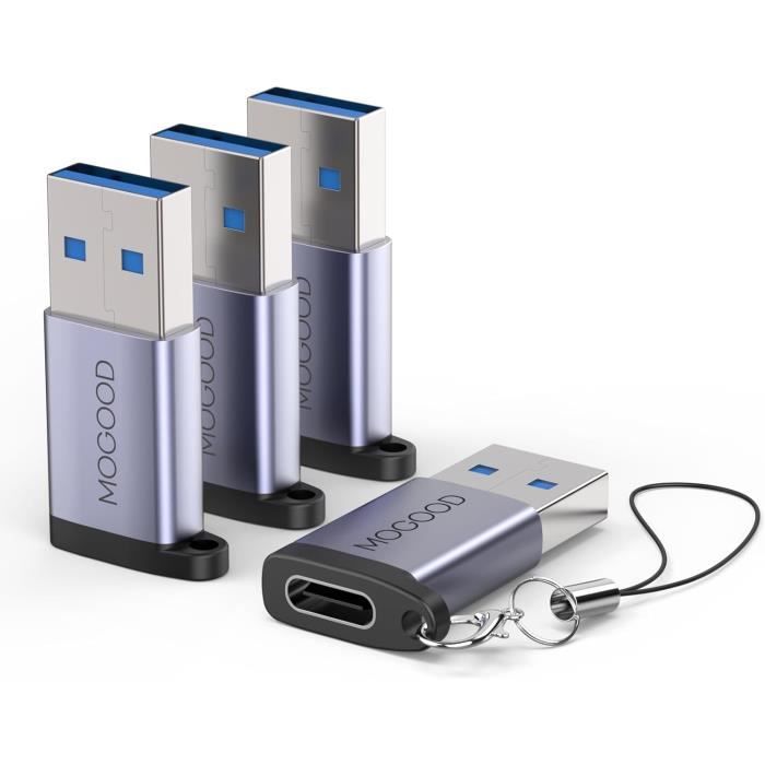 Adaptateur USB-C Mâle Vers USB-A Femelle – Universel, Fin, Léger, Plug & Play