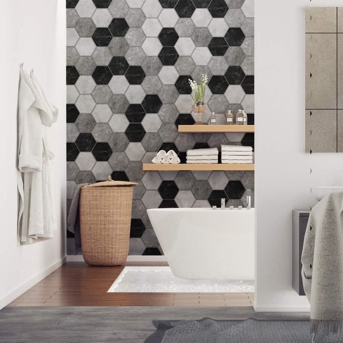 Sticker Mural Carrelage adhésif Cuisine Salle de Bain - 15 STICKERS CARREAUX DE CIMENT BORNÉO - 15stickers15x15cm - Bricolage Sticker Mural Carrelage adhésif Cuisine Salle de Bain - 15 STICKERS CARREAUX DE CIMENT BORNÉO - 15stickers15x15cm - Bricolage