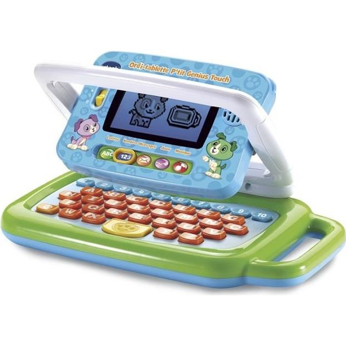 Vtech Ordi Tablette P Tit Genius Touch Vert Cdiscount Jeux Jouets