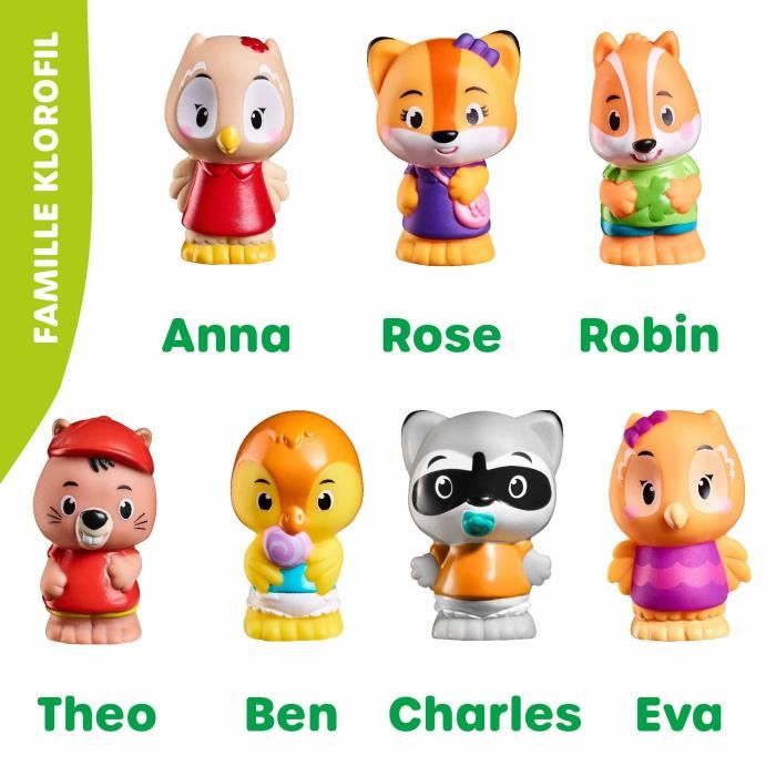 Assortiment de 7 personnages Klorofil
