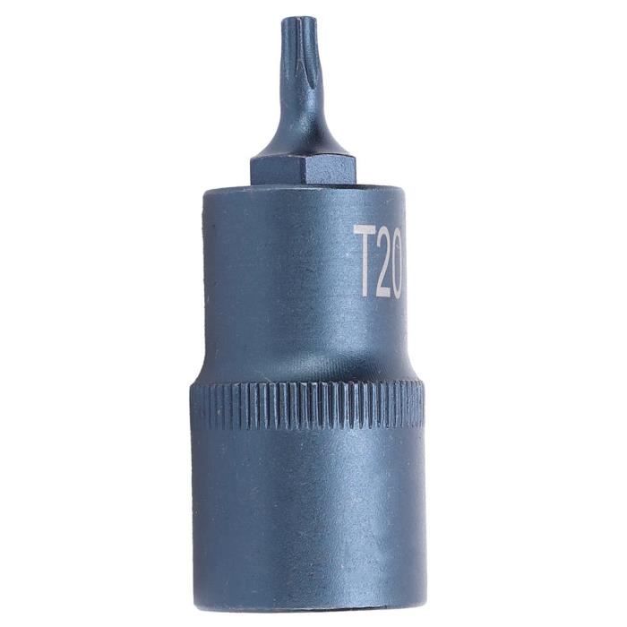 Embout Tournevis Torx Sécurité TT20 - 75 Mm, Tige Hexa 6,35 Mm, Magnétique - Acier S2, Pour Outils Électriques