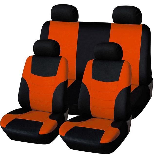 Housses Siège Auto Universelles - 2 Pièces, Polyester Noir, Protection Contre Usure Et Taches