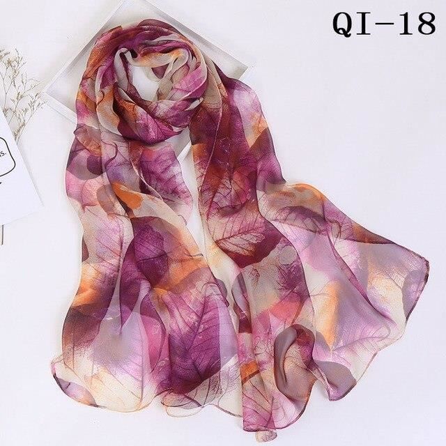 Foulard En Soie Vitrail Fleurs Ciel Bleu - Neuf - Fait En France - Cadeau Pour Femme (FO149)