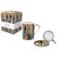Easy Life Coffret Tisanière 35cl Porcelaine Joyful Santa Avec Filtre Inox - Idéal Cadeau Noël