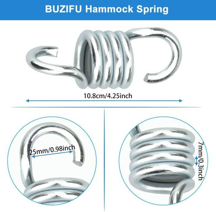 Fixation Pour Hamac Fixation Hamac Avec 2 Boucles 3 M X 2,5 Cm, Hamac