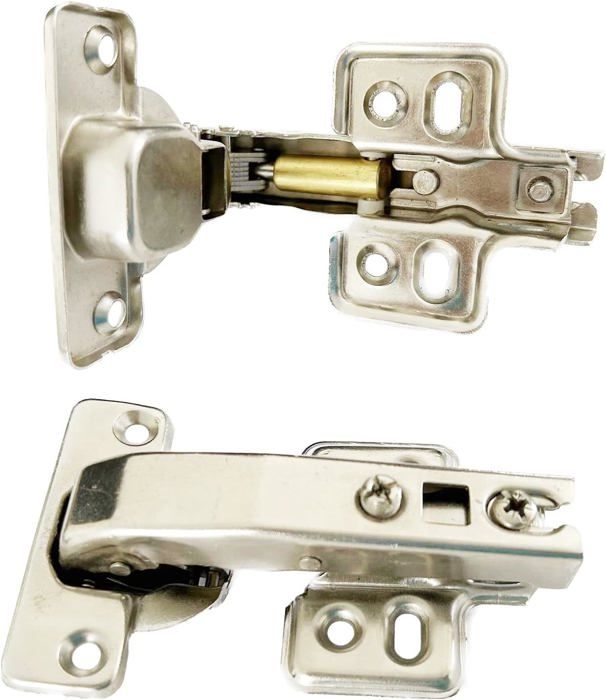 Lot de 10 charnières à visser 35mm 165° fermeture douce montage