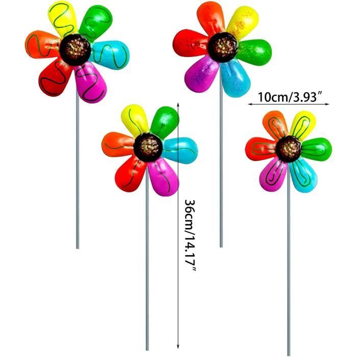 YEJAHY Lot De 2 Piquets De Jardin Coq Acrylique - Décoration Extérieure Colorée Pour Pelouse