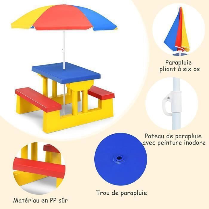 Goki – Mobilier De Jardin Pour Maison De Poupée – Set De 9 Pièces En Bois Et Textile – Balançoire, Barbecue, Parasol, Table Et Chaises – Dès 3 Ans