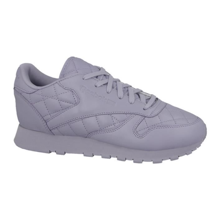 Reebok leather sales femme violet