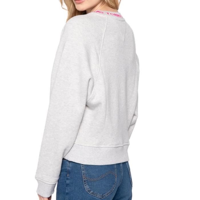 Sweat tommy 2025 hilfiger gris femme