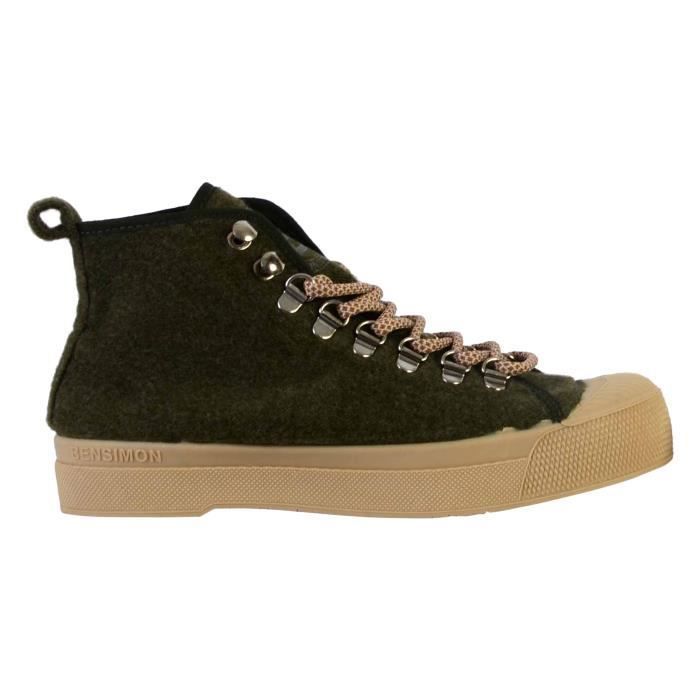 Tennis Basket Hautes BENSIMON Stella Wool Femme Lacets Confort exceptionnel