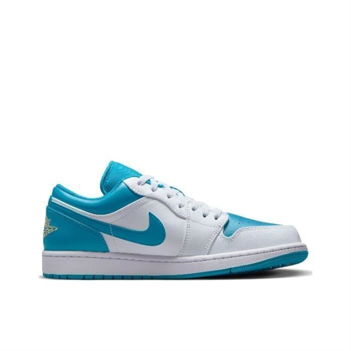 Jordan 1 bleu deals et blanc