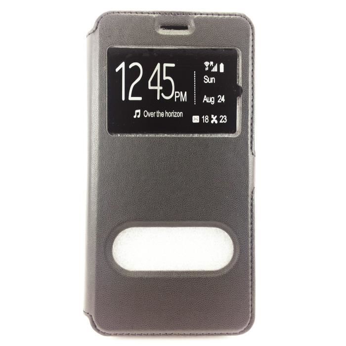 Etui pochette Samsung Galaxy J3 2016 noir Cdiscount T l phonie