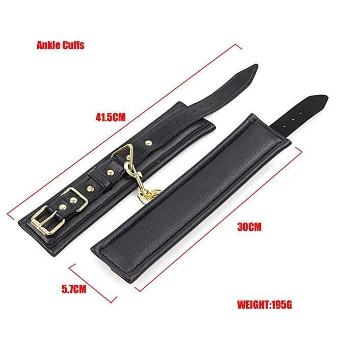 Menottes de poignets et chevilles, en Cuir PU, Jouet Sexuel, Bondage, BDSM,, Accessoire Érotique