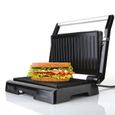 Appareil à sandwich BLACK+DECKER BXGR1000E de 1000W, plaques de 23x14,5cm, poignée toucher froid, plaque supérieur auto ajustable-2