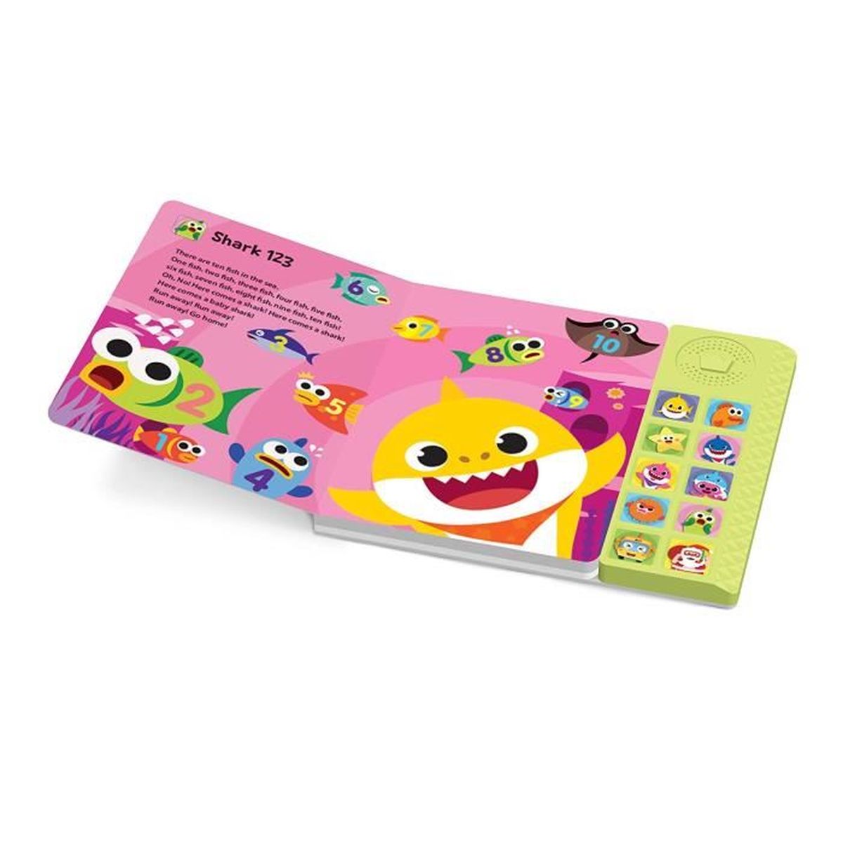 Livre Musical 10 Chansons Baby Shark Illustre Avec Paroles Jeu Jouet Sonore Enfant Bebe Cadeau Hightechnology Noel Idea Cdiscount Librairie