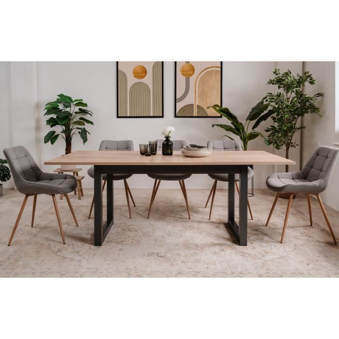 Table à manger Extensible 160(-200)x90cm moderne Salle à manger modèle  MONDI