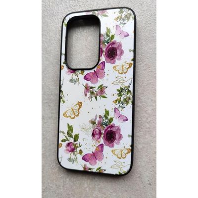 TAPERSO Coque noire pour Honor X6B papillon rose Mixte