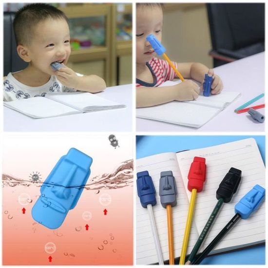 3x Embout De Crayon À Mâcher Sensoriel, Capuchons Fidget