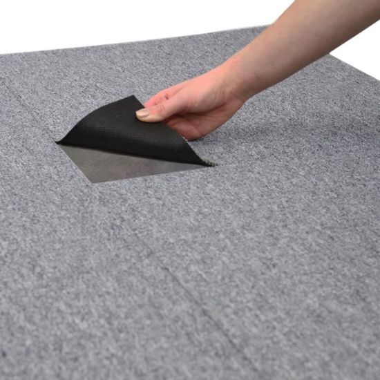 Monster Shop Lot De 40 Dalles De Moquette 10 M² Solides Pour Magasin