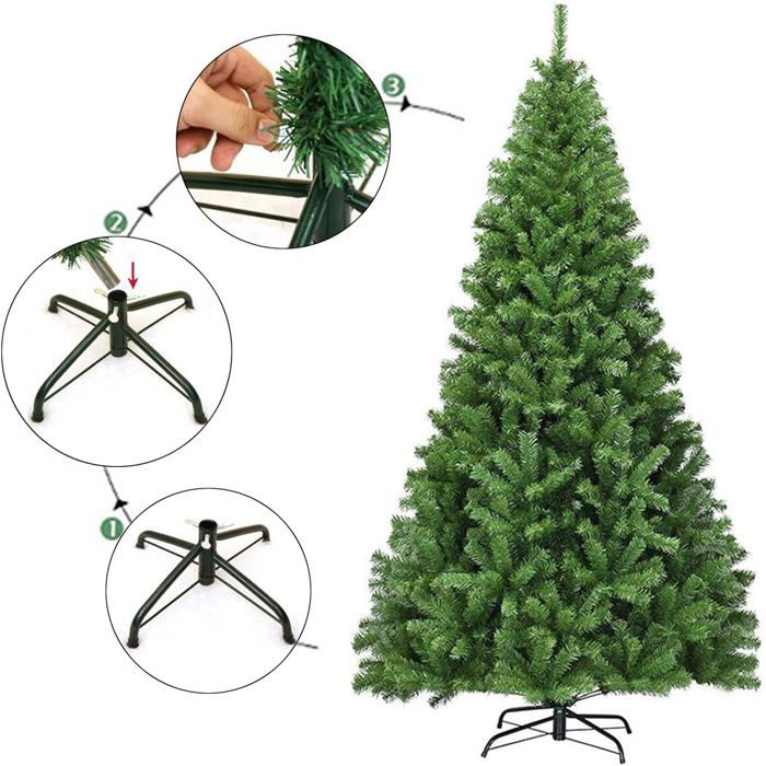 Support/pied En Fer Pour Sapin De Noël Artificiel - Base Ajustable Et Tournante 30x30 Cm