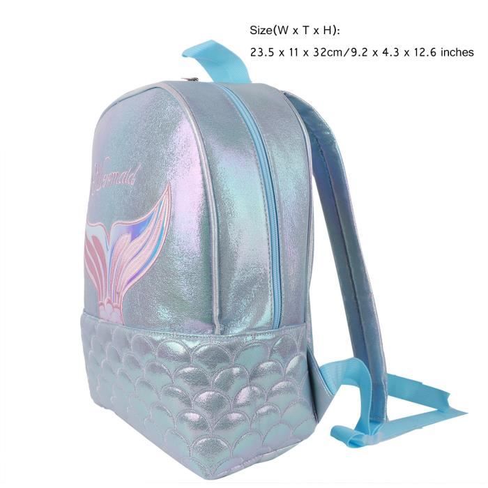 Cartable Scolaire Fille Sirene Holographique Sac a Dos Voyage Ecole Bleu Cdiscount Bagagerie Maroquinerie