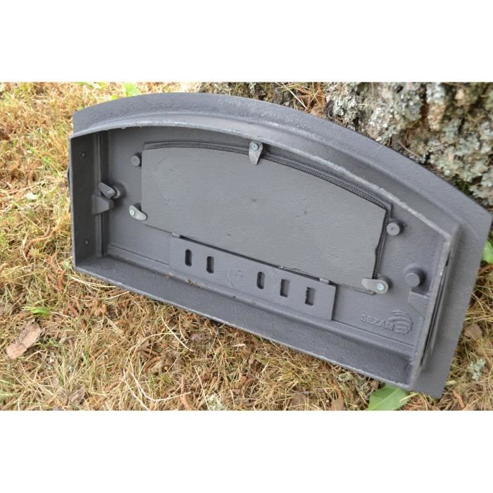 Porte De Four En Fonte Pour Poêle à Bois – Fait Main – Noir – Dimensions 44 X 29 Cm – Pologne