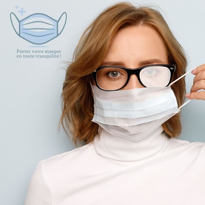 Lingette anti buee lunette efficace nettoyant lunettes 50