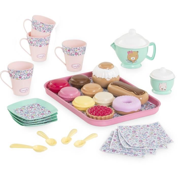 Set accessoires repas poupon en bois FSC® blanc