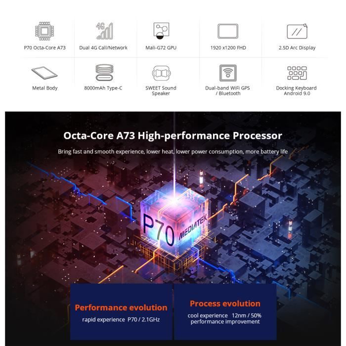 Teclast T30 Tablette tactile Tablet PC10,1&quot;-42