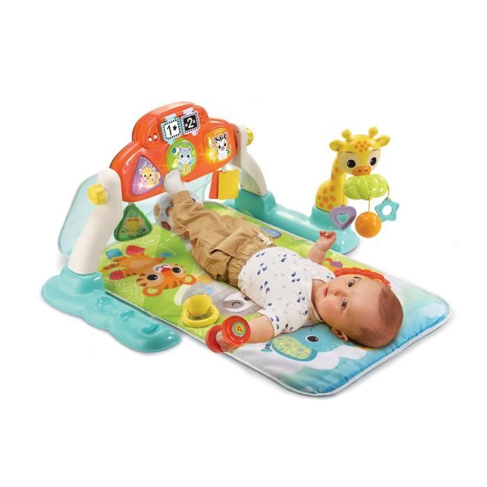 VTech Tapis d Eveil Baby Sport 4 en 1 Jouet d Activite et de Developpement Musical et Evolutif Cdiscount Puericulture Eveil bebe