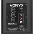 Vonyx SMN30B Enceintes Monitoring - Paire d'enceintes de studio 3”, Puissance 60 Watts max, Réglages graves et aigus-3