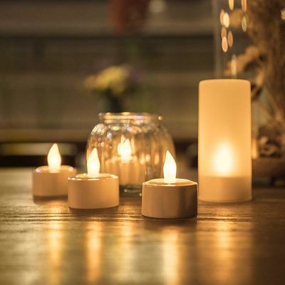 SINMI Lot De 12 Bougies LED Bougies Unscented Bougie Chauffe-plat Sans