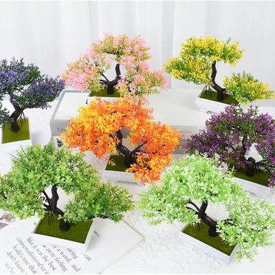 Plante Artificielle Miniature - Bonsaï Résine Pour Maison De Poupée - Décoration Intérieur Green