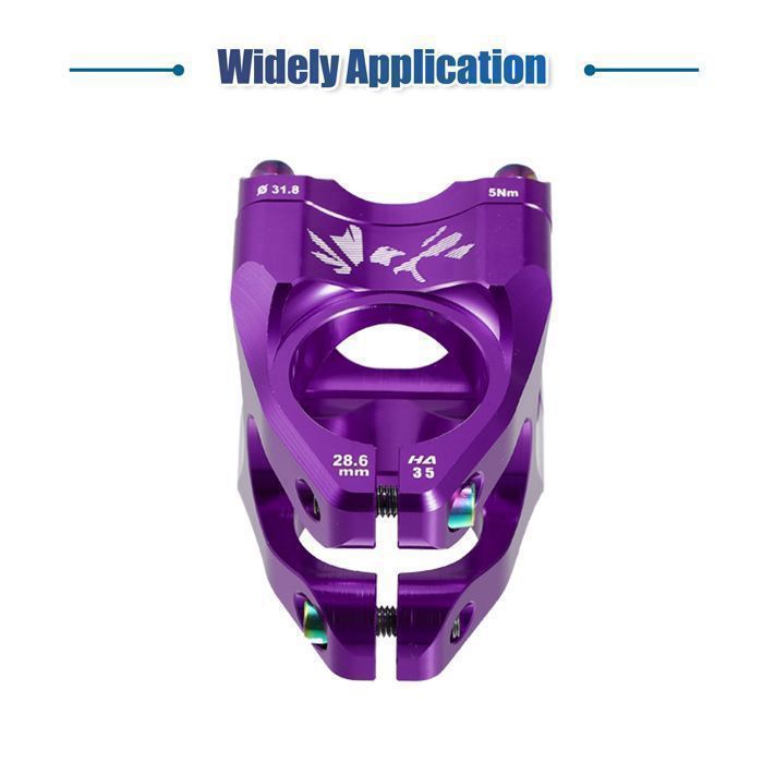 Potence De Guidon Vélo En Alliage Aluminium CNC - Ultra Légère (123g), 31,8x35 Mm - Pour VTT, Vélo De Route - Couleurs Assorties - 9