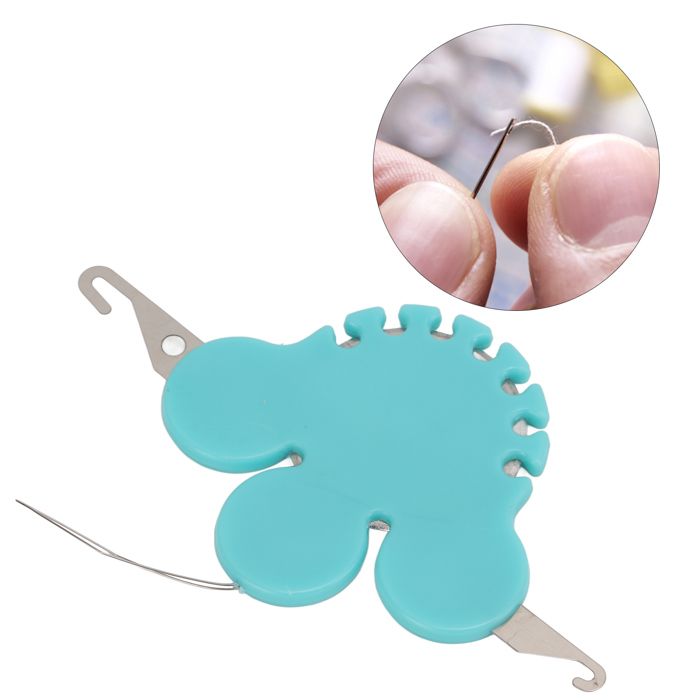 100 Enfile-aiguilles En Plastique Pour Machine à Coudre - Outil De Couture Pratique, Forme Poisson - 14