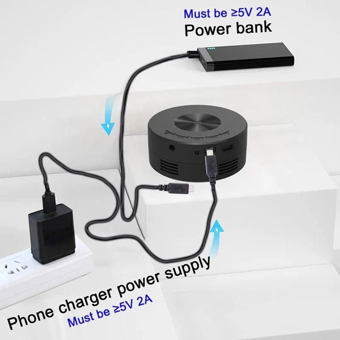 YT200 Projecteur de téléphone portable pour chambre à coucher