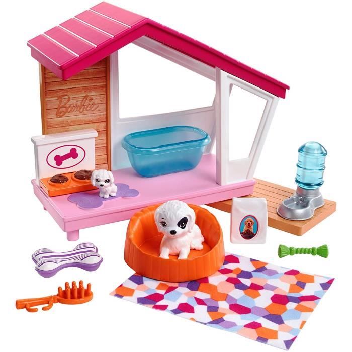 Barbie Mobilier coffret d'intérieur pour poupée avec meubles de salon,  chaton, meubles et accessoires, jouet pour enfant, FXG36 : :  Jouets