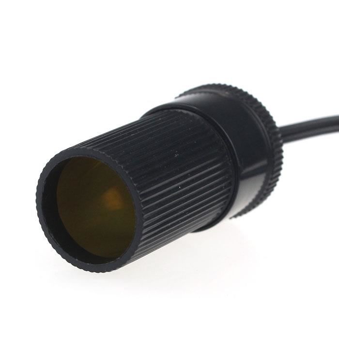 Rallonge allume-cigare de voiture 12V 24V 20A, fil de 0.6M/1.5M/4M