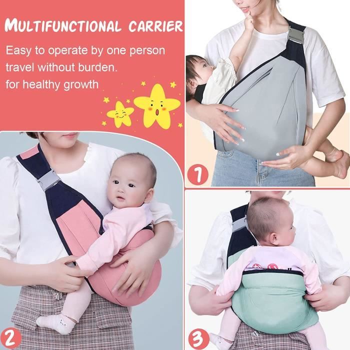 Couleur 400148 25kg Porte bebe a une epaule porte bebe reglable demi echarpe enveloppee porte hanche une Cdiscount Puericulture Eveil bebe