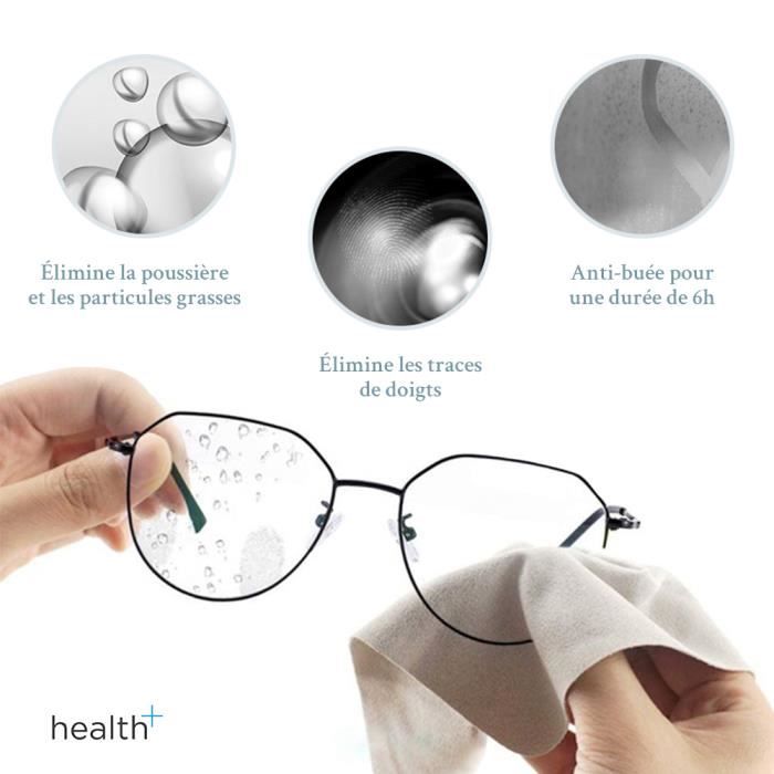 Lingette anti buee lunette, efficace nettoyant lunettes -50 Lingettes  lunettes avec spray anti buée Solution anti buee pour masque - Achat /  Vente entretien lunettes - Cdiscount