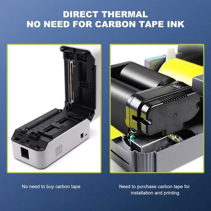 Cikonielf étiqueteuse thermique Mini-imprimante d'étiquettes