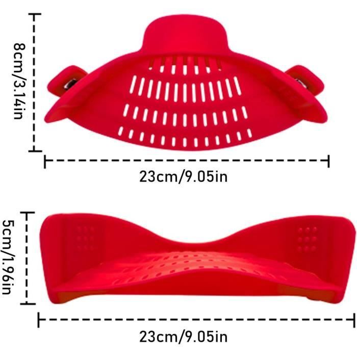 Passoire En Silicone Pour Pâtes - 35x17 Cm, Réutilisable, Résistante à La Chaleur, Antiadhésive Et Antidérapante - 7