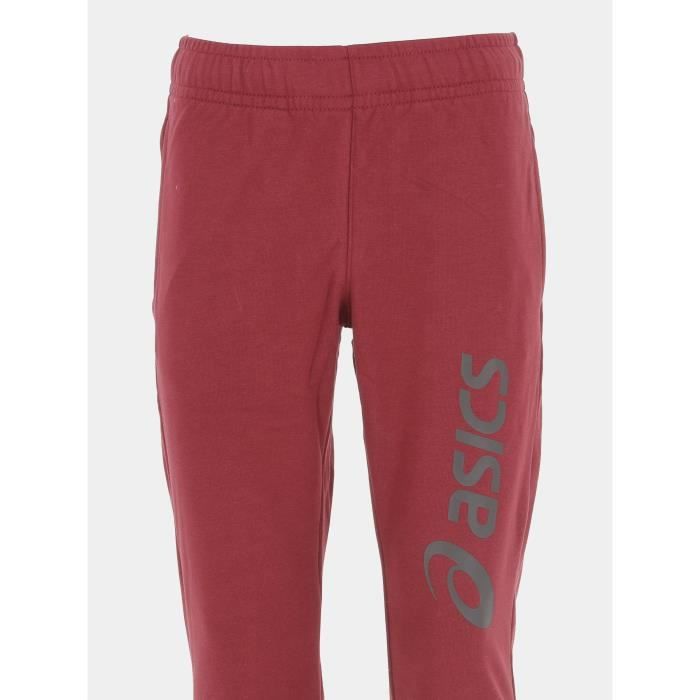 Pantalon de surv tement Asics big logo sweat pant Asics Rouge